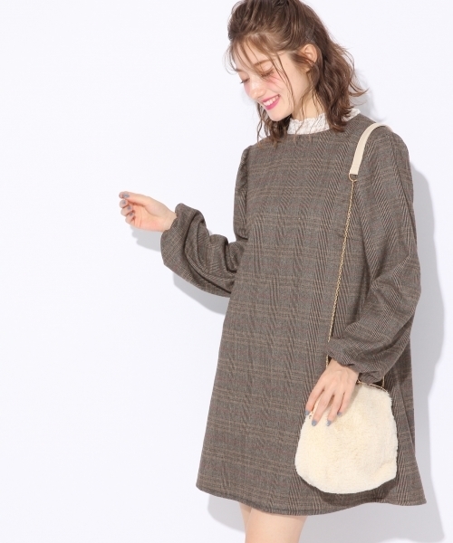 Heather（ヘザー）の「エリツキチェックワンピース　775938（ワンピース・レディース・ブラウン/グレー/ブラウン系その他・ONESIZE）」の22枚目の写真