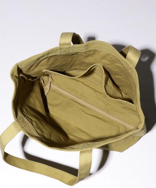 MHL.（エムエイチエル）の「＜MHL.＞ CANVAS TOTE/バッグ ◆（トートバッグ・メンズ・グレー/オリーブ・FREE）」の6枚目の写真