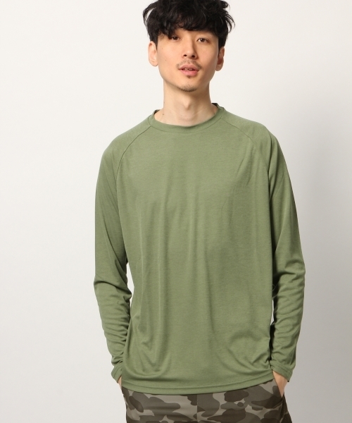 GLOBAL WORK(グローバルワーク)の「【ACTIVE】メッシュ長袖T Men/777595(Tシャツ/カットソー・メンズ・グリーン/ライトグレー/ブラック/イエロー・LARGE/MEDIUM)」の4枚目の写真