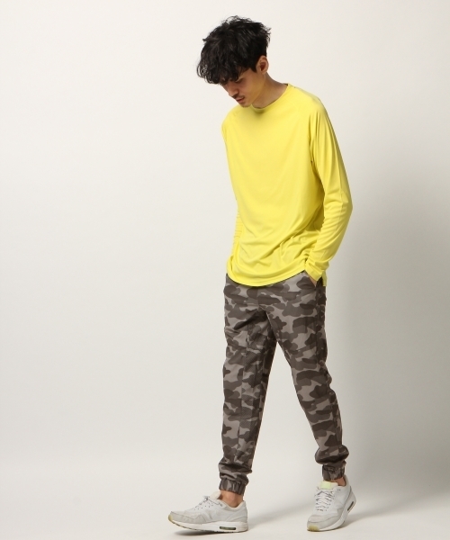 GLOBAL WORK(グローバルワーク)の「【ACTIVE】メッシュ長袖T Men/777595(Tシャツ/カットソー・メンズ・グリーン/ライトグレー/ブラック/イエロー・LARGE/MEDIUM)」の6枚目の写真