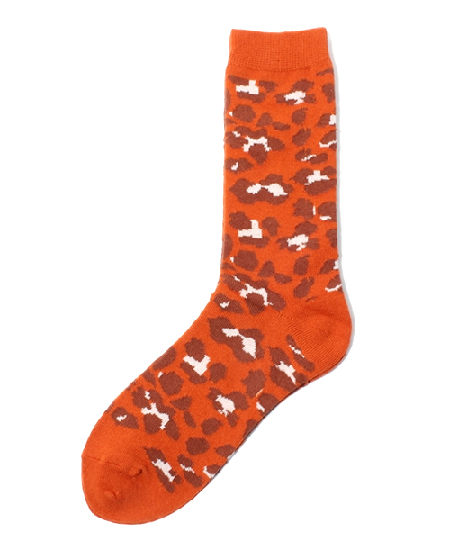 WHO'S WHO gallery（フーズフーギャラリー）の「【WHT SOX】アニマルミドルソックス（ソックス/靴下・レディース・オレンジ/グリーン/ライトアッシュグレー/オレンジ系その他/グリーン系その他/グレー系その他・FREE）」の6枚目の写真