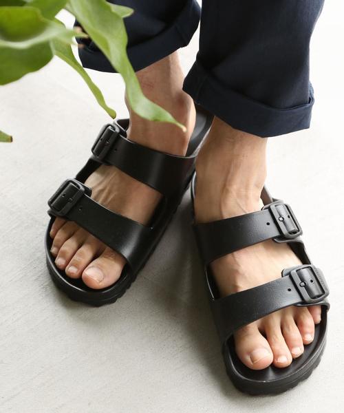 BIRKENSTOCK（ビルケンシュトック）の「BIRKENSTOCK ARIZONA EVA(ビルケンシュトック　アリゾナ　EVA)（サンダル・メンズ・ブラック/ホワイト・MEDIUM/LARGE/SMALL）」の2枚目の写真