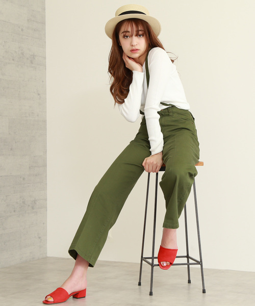 N.（N. Natural Beauty Basic）（エヌエヌナチュラルビューティーベーシック）の「デザインネックリブニット（ニット/セーター・レディース・ホワイト/ネイビー/ピンク/ブルー/グリーン・MEDIUM）」の10枚目の写真