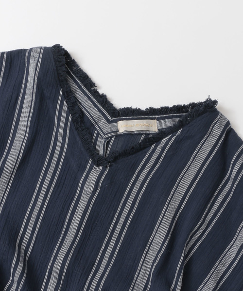 URBAN RESEARCH（アーバンリサーチ）の「先染ドビーストライプワンピース（ワンピース・レディース・ホワイト系その他/レッド系その他/ブルー系その他・FREE）」の14枚目の写真