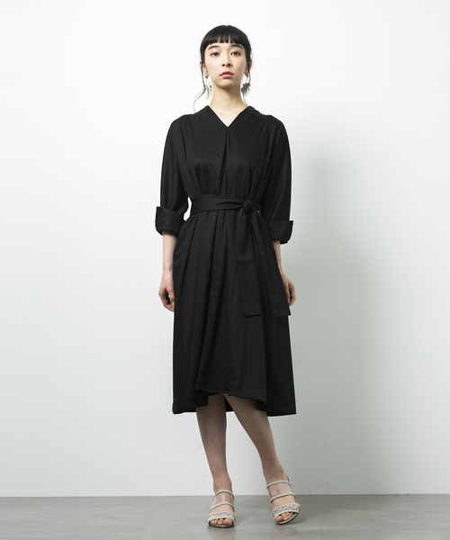 STUDIOUS(ステュディオス)の「ウォッシャブル2wayカットワンピース(ワンピース・レディース・ブラック/ベージュ/ブルー/グリーン・FREE)」の9枚目の写真