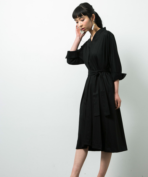 STUDIOUS(ステュディオス)の「ウォッシャブル2wayカットワンピース(ワンピース・レディース・ブラック/ベージュ/ブルー/グリーン・FREE)」の14枚目の写真