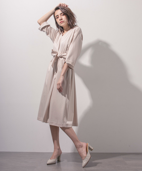 STUDIOUS(ステュディオス)の「ウォッシャブル2wayカットワンピース(ワンピース・レディース・ブラック/ベージュ/ブルー/グリーン・FREE)」の21枚目の写真