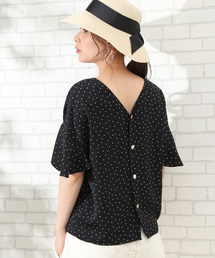 ROPE' PICNIC | カサネフレアバックボタンブラウス(シャツ/ブラウス)