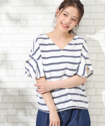 ROPE' PICNIC | カサネフレアバックボタンブラウス(シャツ/ブラウス)