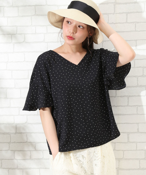 ROPE' PICNIC（ロペピクニック）の「カサネフレアバックボタンブラウス（シャツ/ブラウス・レディース・オフホワイト/ホワイト系その他/ホワイト系その他2/ブラック系その他・38/40）」の13枚目の写真