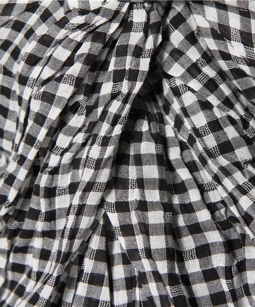 coen（コーエン）の「カラミギンガムネジリブラウス（シャツ/ブラウス・レディース・ブラック/ケリー/コバルトブルー・フリー）」の10枚目の写真