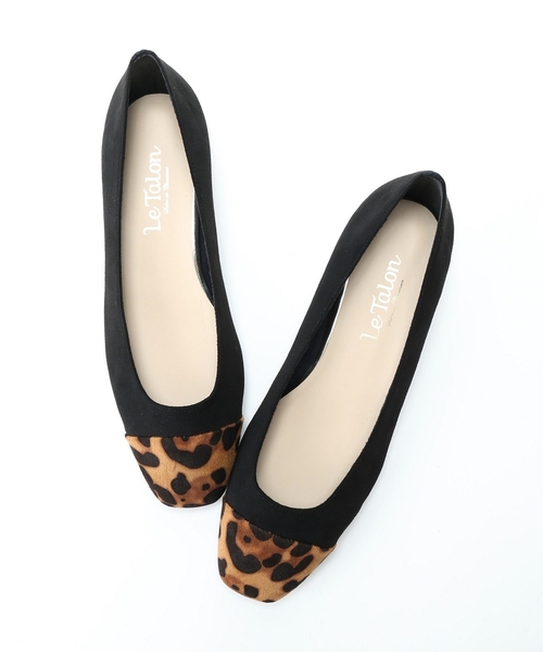 LE TALON（ルタロン）の「スクエアトゥキャップフラット◆（その他シューズ・レディース・ブラック/ブルー/ピンク/オレンジ・22.5/23/23.5/24/24.5/25cm/22cm）」の18枚目の写真