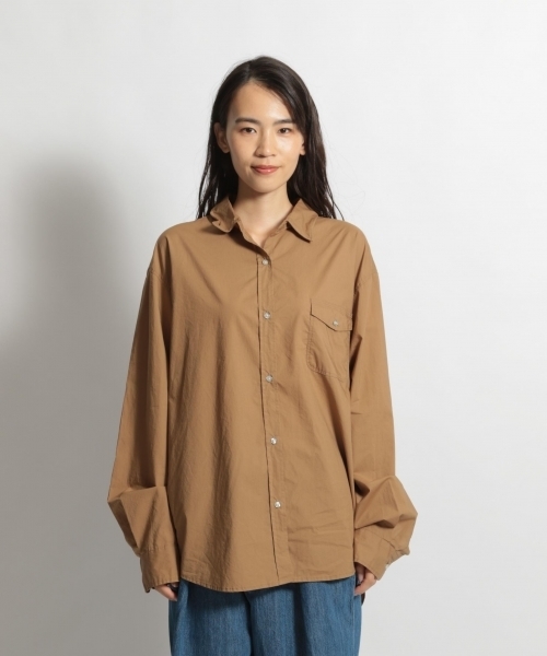 niko and...(ニコアンド)の「マーセビッグシャツ/シルクプロテイン(シャツ/ブラウス・レディース・ホワイト/ブラック/オリーブ・MEDIUM/LARGE)」の7枚目の写真