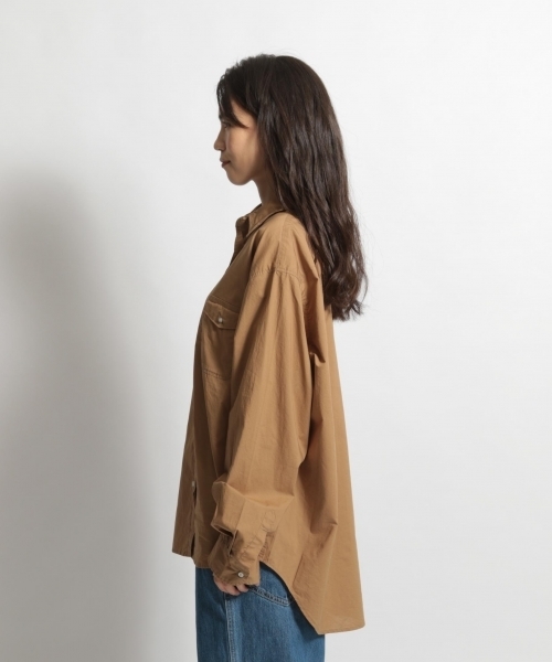 niko and...(ニコアンド)の「マーセビッグシャツ/シルクプロテイン(シャツ/ブラウス・レディース・ホワイト/ブラック/オリーブ・MEDIUM/LARGE)」の8枚目の写真