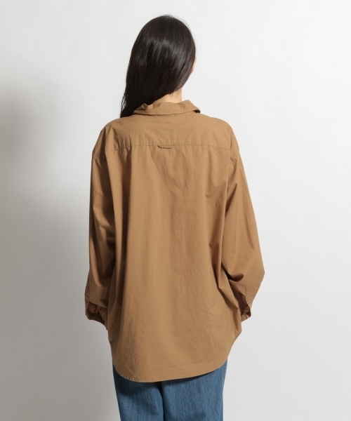 niko and...(ニコアンド)の「マーセビッグシャツ/シルクプロテイン(シャツ/ブラウス・レディース・ホワイト/ブラック/オリーブ・MEDIUM/LARGE)」の9枚目の写真