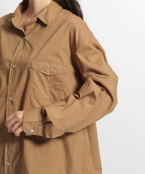 niko and...(ニコアンド)の「マーセビッグシャツ/シルクプロテイン(シャツ/ブラウス・レディース・ホワイト/ブラック/オリーブ・MEDIUM/LARGE)」の12枚目の写真