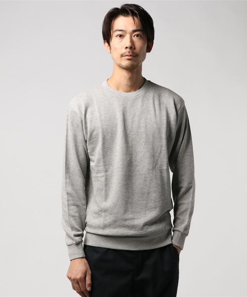 WEGO(ウィゴー)の「WEGO/カラー裏毛プルオーバー(スウェット・メンズ・杢グレー/ネイビー/ホワイト/オートミール/ブラック・SMALL/LARGE/MEDIUM)」の11枚目の写真