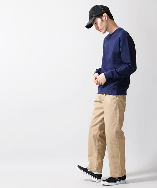 WEGO(ウィゴー)の「WEGO/カラー裏毛プルオーバー(スウェット・メンズ・杢グレー/ネイビー/ホワイト/オートミール/ブラック・SMALL/LARGE/MEDIUM)」の18枚目の写真