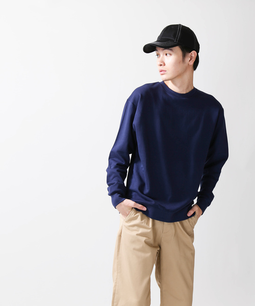 WEGO(ウィゴー)の「WEGO/カラー裏毛プルオーバー(スウェット・メンズ・杢グレー/ネイビー/ホワイト/オートミール/ブラック・SMALL/LARGE/MEDIUM)」の16枚目の写真