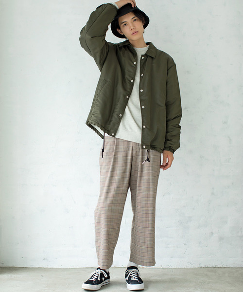 WEGO(ウィゴー)の「WEGO/カラー裏毛プルオーバー(スウェット・メンズ・杢グレー/ネイビー/ホワイト/オートミール/ブラック・SMALL/LARGE/MEDIUM)」の8枚目の写真