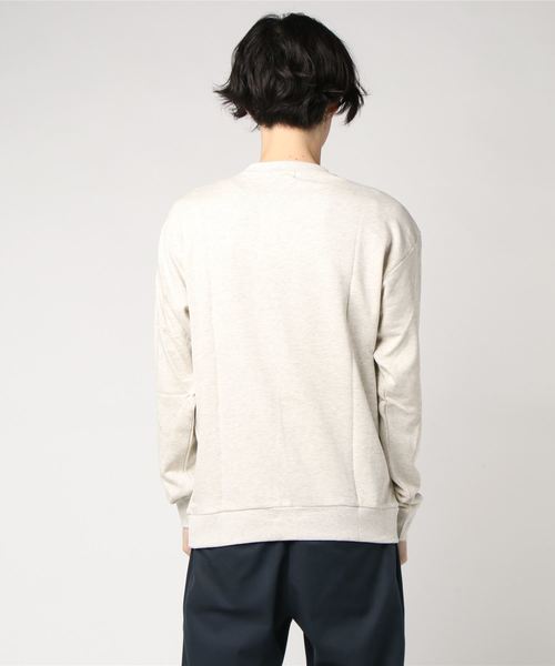 WEGO(ウィゴー)の「WEGO/カラー裏毛プルオーバー(スウェット・メンズ・杢グレー/ネイビー/ホワイト/オートミール/ブラック・SMALL/LARGE/MEDIUM)」の7枚目の写真