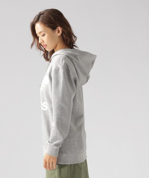adidas(アディダス)の「【adidas(アディダス)】TREFOIL HOODIE GRAY(パーカー・レディース・グレー・SMALL)」の8枚目の写真