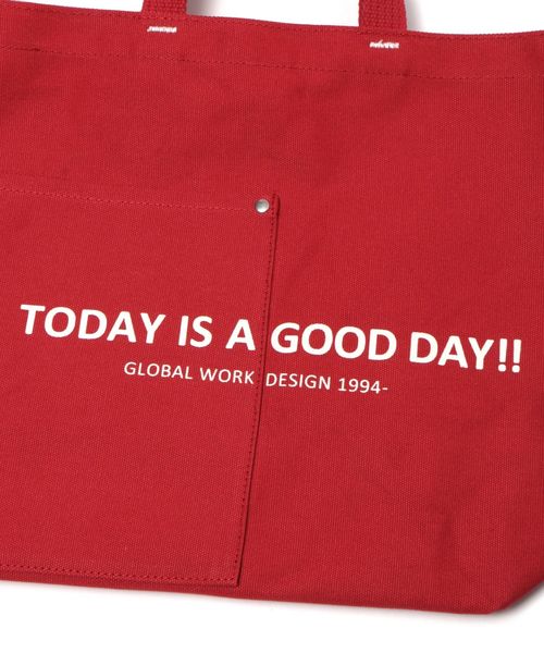 GLOBAL WORK(グローバルワーク)の「GLOBAL WORK LOGO トート2WAY2/817047(トートバッグ・レディース・クリアレッド/その他・FREE)」の14枚目の写真