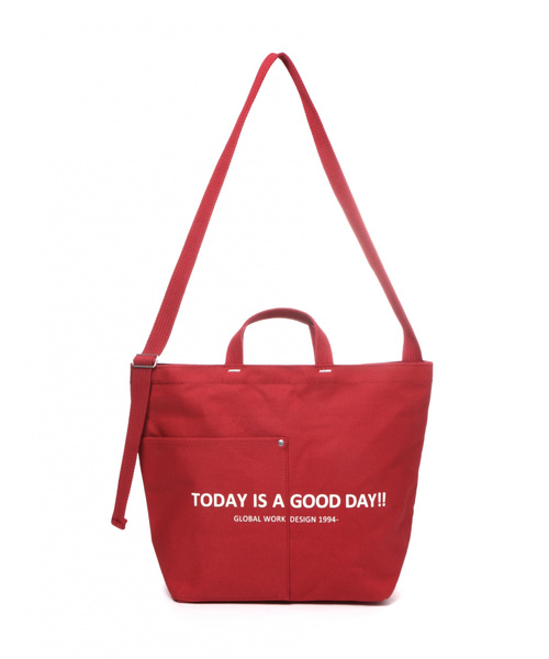 GLOBAL WORK(グローバルワーク)の「GLOBAL WORK LOGO トート2WAY2/817047(トートバッグ・レディース・クリアレッド/その他・FREE)」の18枚目の写真