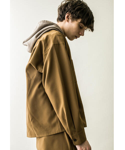 MONKEY TIME（モンキータイム）の「＜monkey time＞ PE/TRO CROPPED OPEN SHIRT/クロップドシャツ（シャツ/ブラウス・メンズ・ダークグリーン/ブラウン・M/S/XL/L）」の11枚目の写真