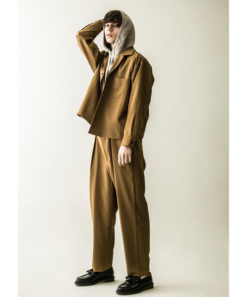 MONKEY TIME（モンキータイム）の「＜monkey time＞ PE/TRO CROPPED OPEN SHIRT/クロップドシャツ（シャツ/ブラウス・メンズ・ダークグリーン/ブラウン・M/S/XL/L）」の7枚目の写真