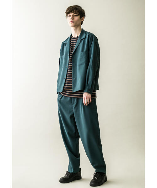 MONKEY TIME（モンキータイム）の「＜monkey time＞ PE/TRO CROPPED OPEN SHIRT/クロップドシャツ（シャツ/ブラウス・メンズ・ダークグリーン/ブラウン・M/S/XL/L）」の3枚目の写真