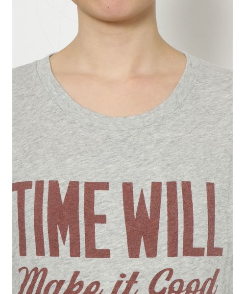 Ungrid（アングリッド）の「TIME WILLプリントTee（Tシャツ/カットソー・レディース・グレー/オフホワイト/イエロー・FREE）」の8枚目の写真