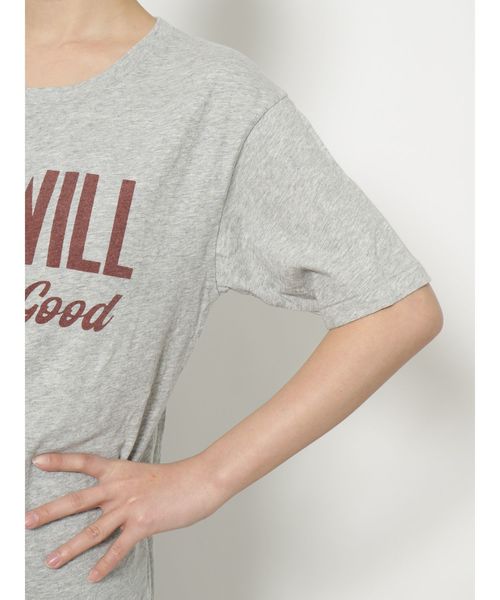 Ungrid（アングリッド）の「TIME WILLプリントTee（Tシャツ/カットソー・レディース・グレー/オフホワイト/イエロー・FREE）」の9枚目の写真