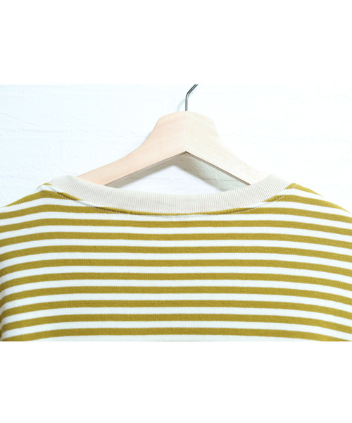 c.u.l（シーユーエル）の「【c.u.l】【2019AW】オーバーサイズ ボーダー スウェット chw711（スウェット・レディース・ブラック/レッド/マスタード・FREE）」の15枚目の写真