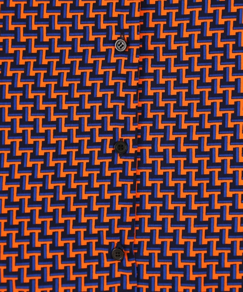 PUNYUS（プニュズ）の「サイケデリック柄半袖シャツ（シャツ/ブラウス・レディース・オレンジ/ブルー/グリーン・1/2/4/3）」の11枚目の写真