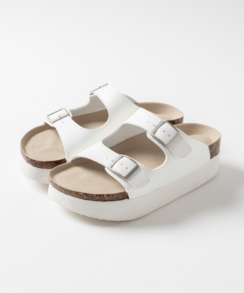 WEGO（ウィゴー）の「WEGO/厚底コンフォートサンダル（サンダル・レディース・ホワイト/ブラック/シルバー・SMALL/MEDIUM/LARGE）」の13枚目の写真