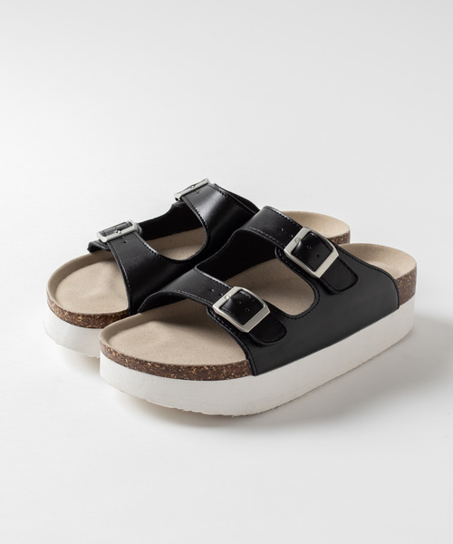 WEGO（ウィゴー）の「WEGO/厚底コンフォートサンダル（サンダル・レディース・ホワイト/ブラック/シルバー・SMALL/MEDIUM/LARGE）」の11枚目の写真