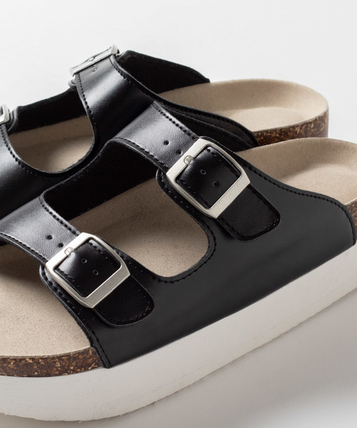 WEGO（ウィゴー）の「WEGO/厚底コンフォートサンダル（サンダル・レディース・ホワイト/ブラック/シルバー・SMALL/MEDIUM/LARGE）」の10枚目の写真