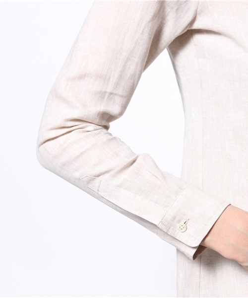 BEAMS LIGHTS Women's（ビームスライツ ウィメンズ）の「BEAMS LIGHTS / フレンチリネンシャツ（シャツ/ブラウス・レディース・ホワイト/ナチュラル/イエロー/サックスブルー・36/38）」の9枚目の写真