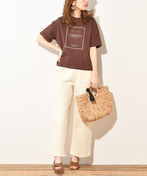 natural couture（ナチュラルクチュール）の「おしゃれカラーチノパンツ（チノパンツ・レディース・アイボリー/ミント/ラベンダー/レンガ・FREE）」の6枚目の写真