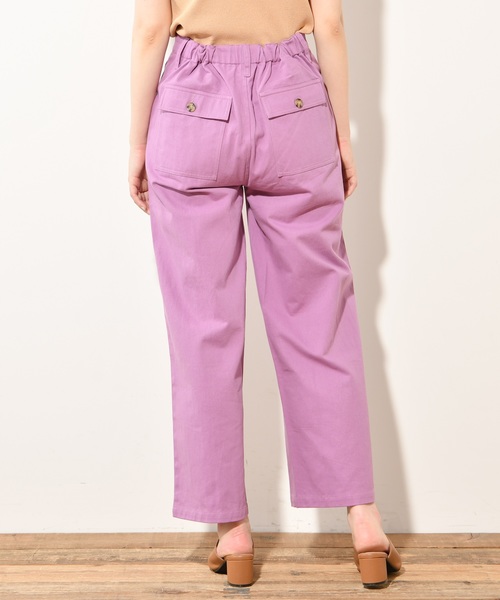 natural couture（ナチュラルクチュール）の「おしゃれカラーチノパンツ（チノパンツ・レディース・アイボリー/ミント/ラベンダー/レンガ・FREE）」の8枚目の写真