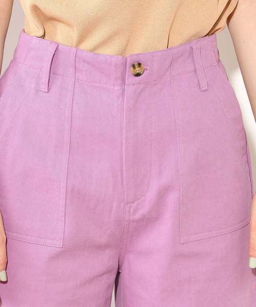 natural couture（ナチュラルクチュール）の「おしゃれカラーチノパンツ（チノパンツ・レディース・アイボリー/ミント/ラベンダー/レンガ・FREE）」の9枚目の写真