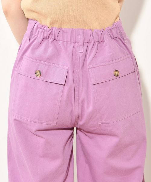 natural couture（ナチュラルクチュール）の「おしゃれカラーチノパンツ（チノパンツ・レディース・アイボリー/ミント/ラベンダー/レンガ・FREE）」の12枚目の写真