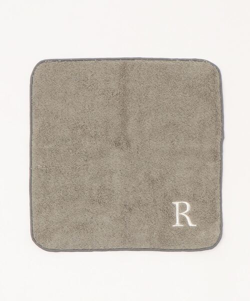 BIRTHDAY BAR（バースデイバー）の「アルファベット刺繍 タオルハンカチ グレー（ハンカチ/ハンドタオル・レディース・H/M/R/A/K/S/T/Y/N/C・フリー）」の7枚目の写真