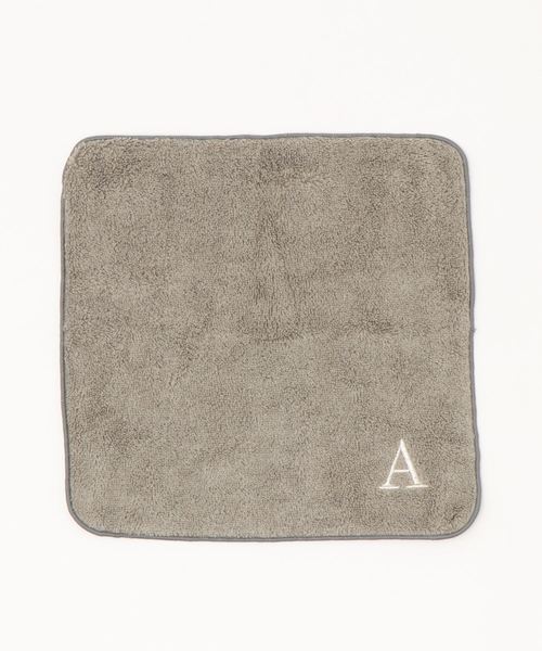 BIRTHDAY BAR（バースデイバー）の「アルファベット刺繍 タオルハンカチ グレー（ハンカチ/ハンドタオル・レディース・H/M/R/A/K/S/T/Y/N/C・フリー）」の12枚目の写真