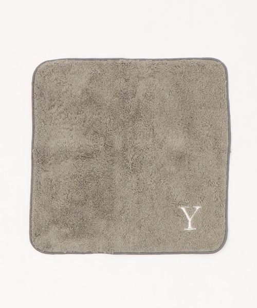 BIRTHDAY BAR（バースデイバー）の「アルファベット刺繍 タオルハンカチ グレー（ハンカチ/ハンドタオル・レディース・H/M/R/A/K/S/T/Y/N/C・フリー）」の14枚目の写真