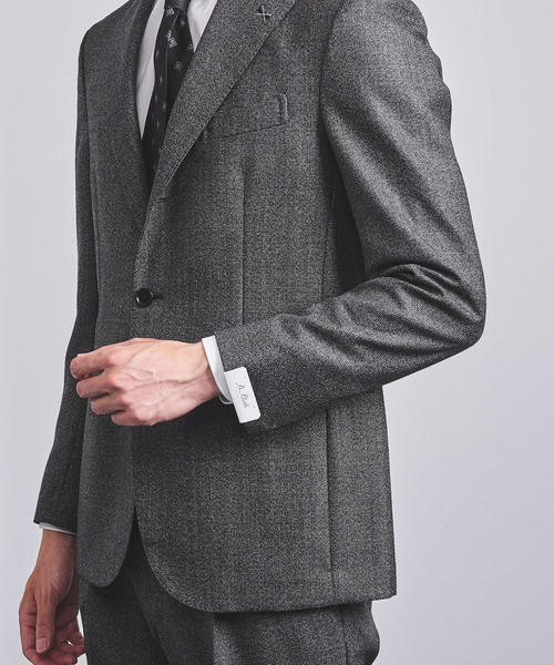 De Petrillo／デペトリロ シアサッカージャケット　46 ブラック De Petrillo／デペトリロ シアサッカージャケット 46 ブラック De