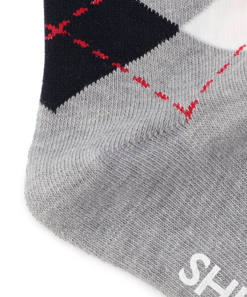 SHIPS（シップス）の「SHIPS KIDS:アーガイル ソックス（ソックス/靴下・キッズ・オフホワイト/ライトグレー/ネイビー・SMALL/MEDIUM/LARGE）」の5枚目の写真