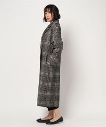 1er Arrondissement チェック ロングコート 1er Arrondissement（ロングコート）のフリマアイテム一覧