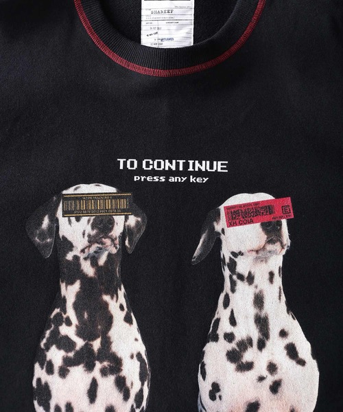 SHAREEF（シャリーフ）の「"DALMATIAN" BIG SWEAT（スウェット・メンズ・ホワイト/ブラック/ダークグリーン/ライム/オレンジ・1/2/3）」の10枚目の写真